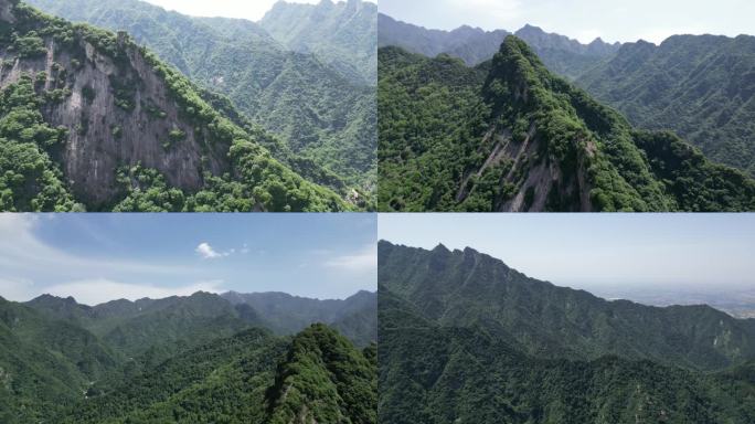 秦岭翠华山景区终南山4K风光航拍