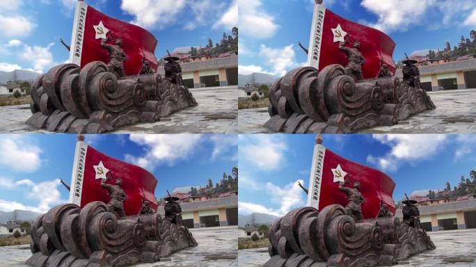 红色经典革命雕塑视频