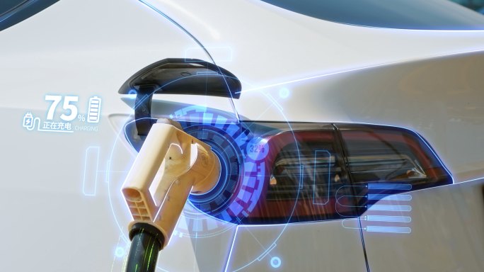 科技感清洁能源汽车充电桩