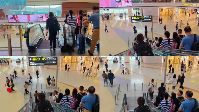 四川成都天府国际机场航站楼出发的旅客延时