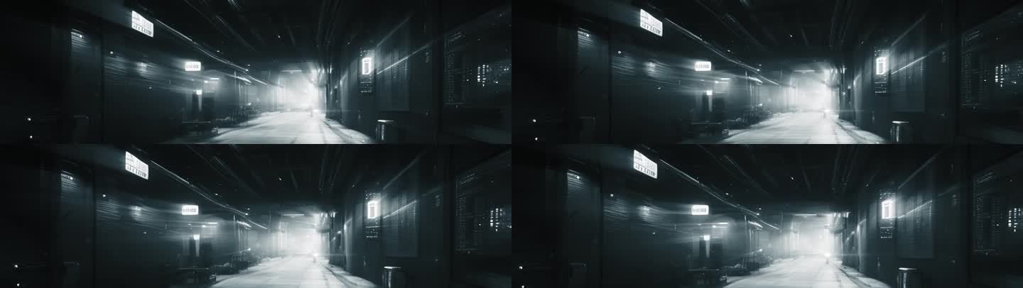 黑暗时空空间抽象光影建筑变化宽屏超宽屏