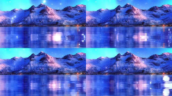 雪山银河水晶湖