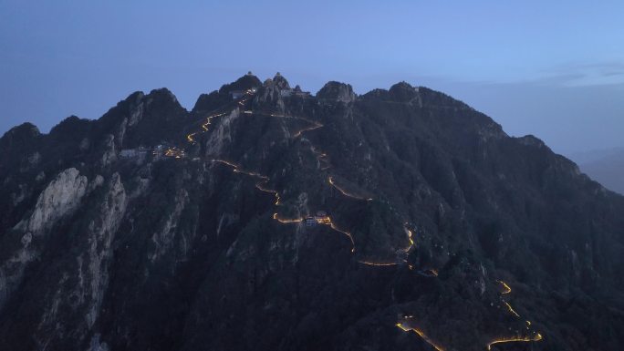 4K航拍河南洛阳老君山景区