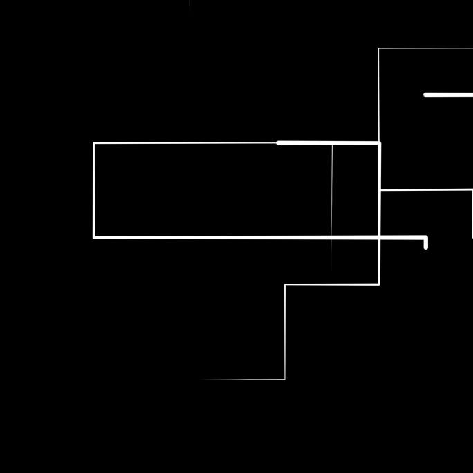 原创科技正方形线条流动