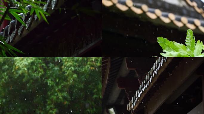 雨滴 雨天 江南 屋檐 清明 屋脊 水乡