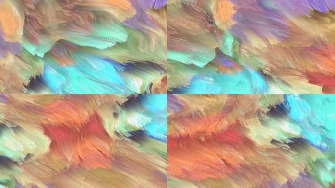 抽象背景艺术海浪涌动创意视觉投影0842