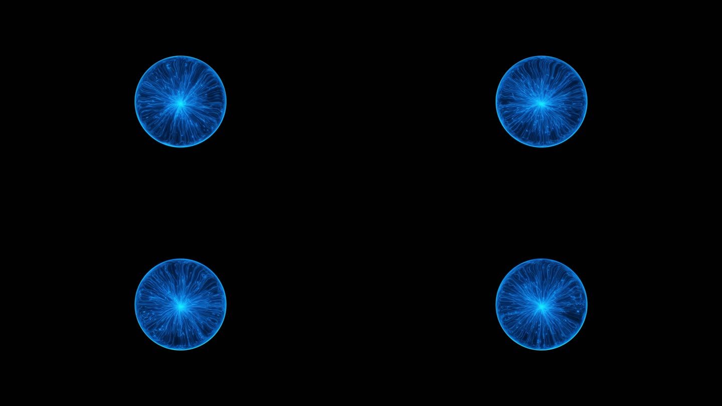 蓝色水晶粒子球无缝循环小AA