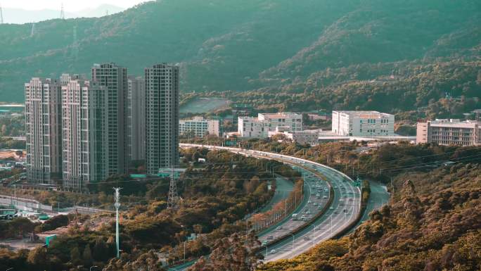 城市道路车流延时