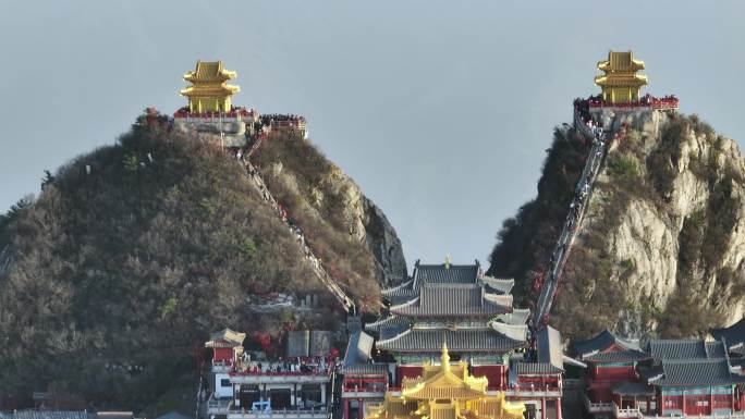 4K航拍河南洛阳老君山景区