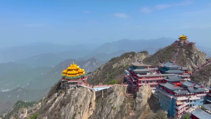 4K航拍河南洛阳老君山景区