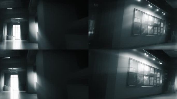 抽象室内建筑光影变化时空科幻宽屏超宽屏