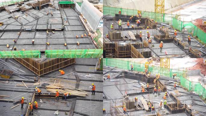 建筑工地 楼面 施工 房地产