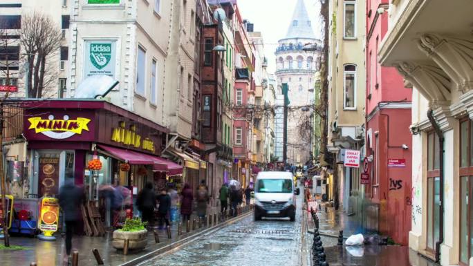 土耳其伊斯坦布尔大巴扎街景等延时