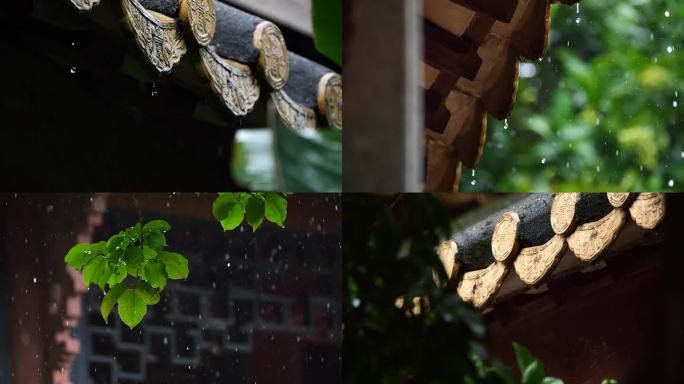 雨滴 雨天 江南 屋檐 清明 屋脊 水乡