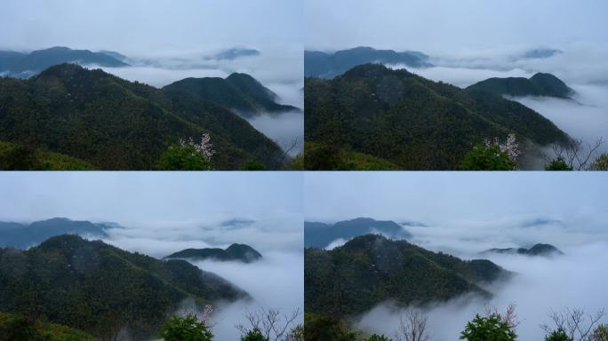 高山和云海延时摄影