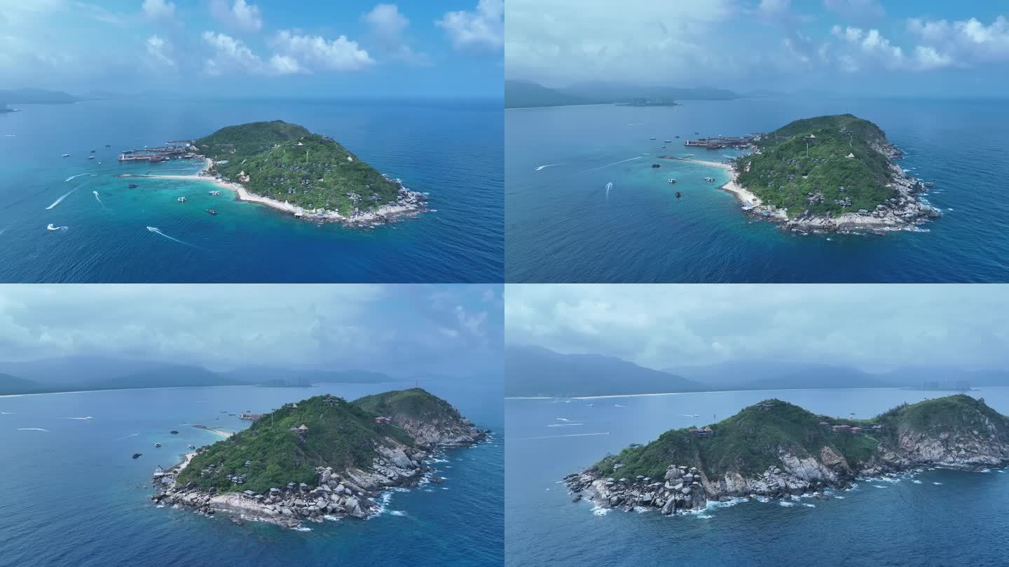海南岛分界洲岛全貌航拍