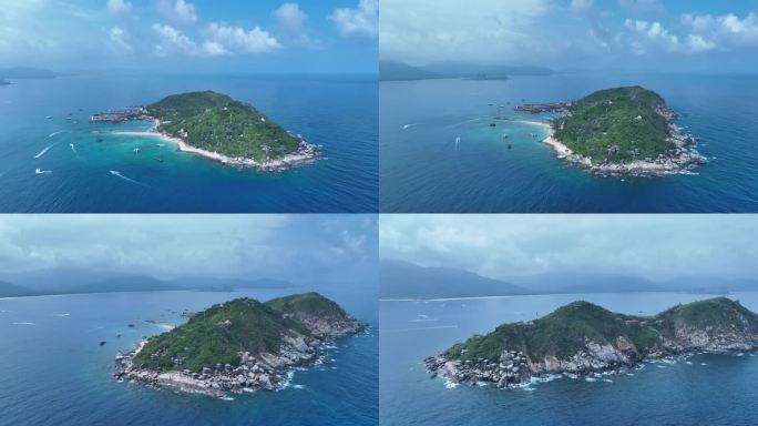 海南岛分界洲岛全貌航拍