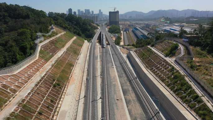 006中国高铁赣深线深圳北站羊台山隧道