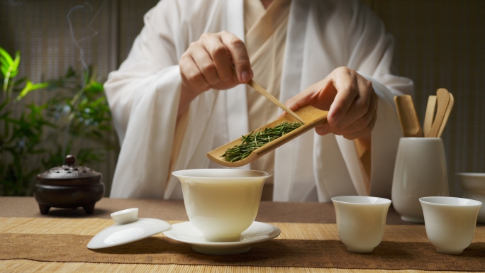 茶道文化绿茶白茶传统茶艺泡茶