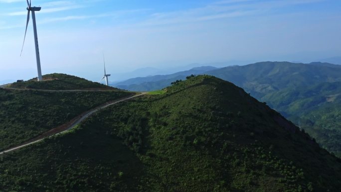 悟2航拍风车4K素材