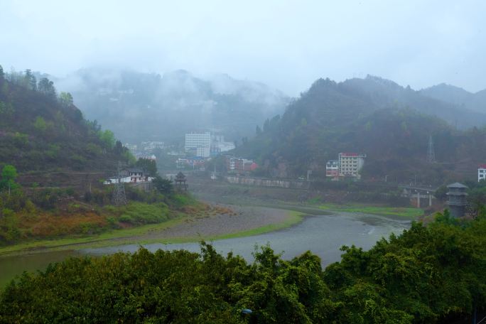 贵州赤水河畔山水延时