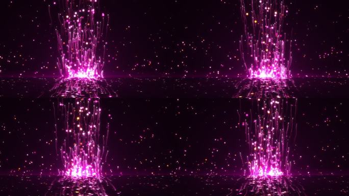 4k唯美粒子 4k粒子海洋 紫色梦幻