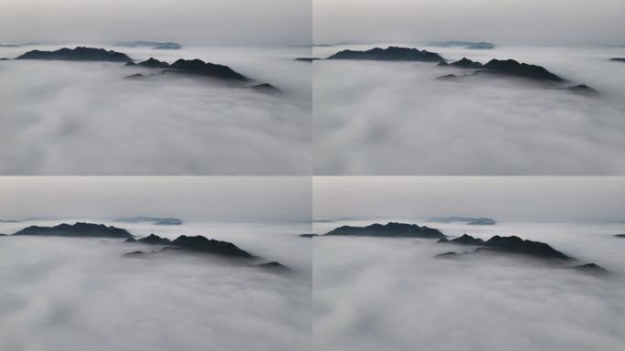 云雾云海山水画
