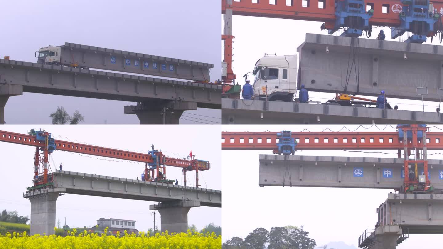 机械设备 桥梁建筑 吊车