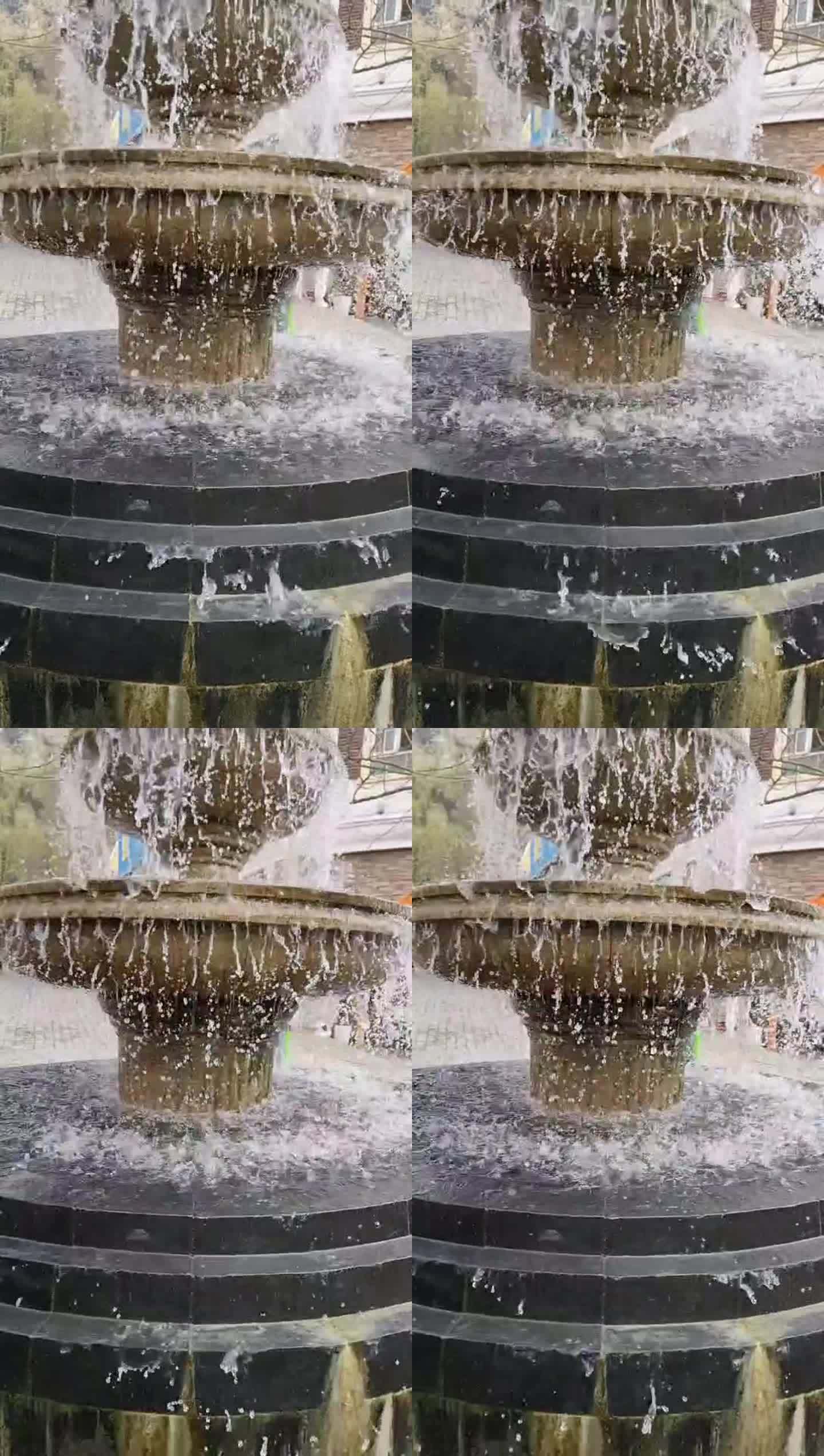 喷泉流水