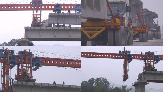 机械设备 桥梁建筑 吊车
