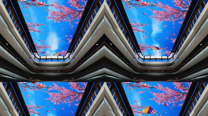 小桃花天幕效果