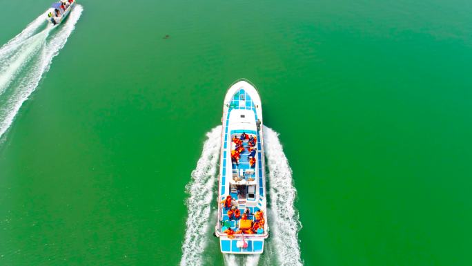 太阳板测试 海面行驶 海面船只