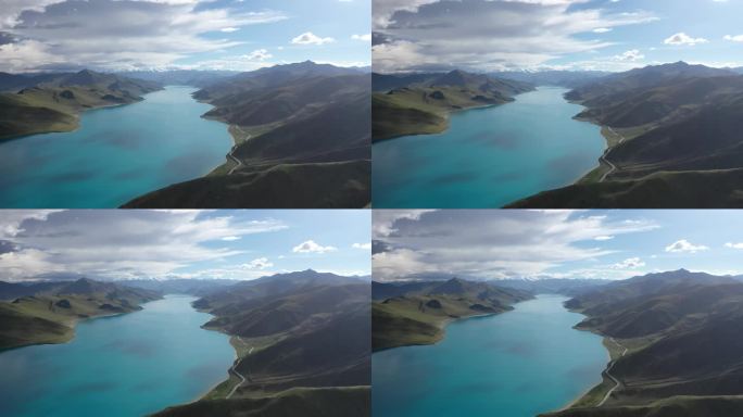 【4K】西藏航拍 羊卓雍措 羊湖