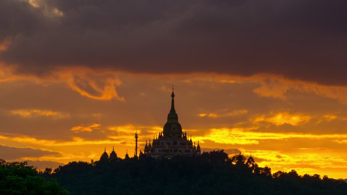 芒市大金塔晚霞