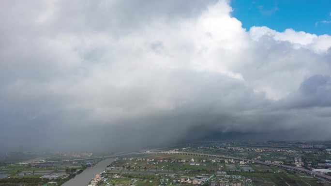 【航拍丨延时】珠海香海高速过云雨