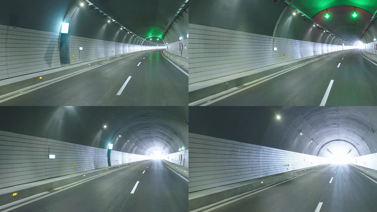 高速公路隧道行驶 穿越