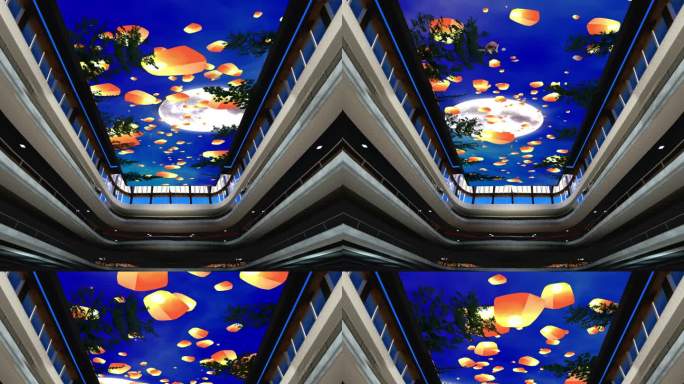 夏天晚上天幕效果