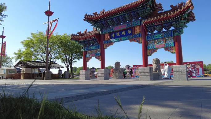 北京通州大运河漕运码头牌坊仿古建筑牌楼