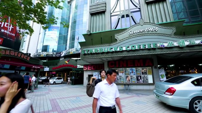 街道 城市建筑 行人