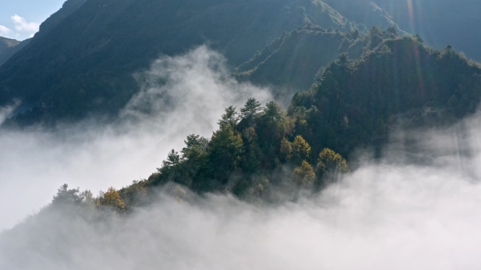 4K 山中云海航拍