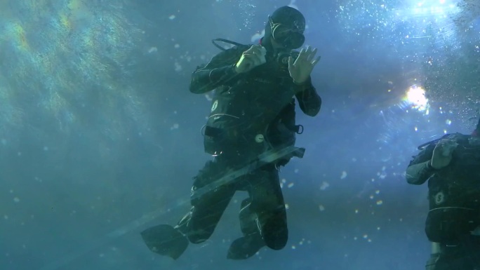 潜水员 海底世界 深潜装备