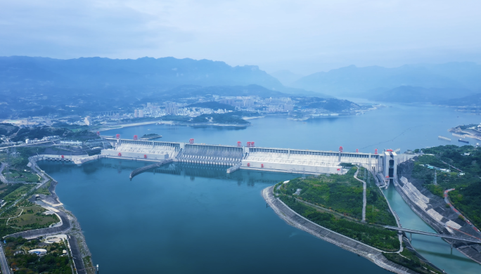 宜昌三峡人家三峡大坝航拍