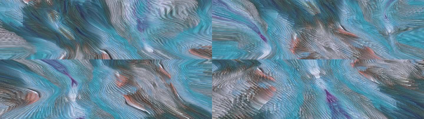 抽象背景艺术海浪涌动创意视觉投影96-5