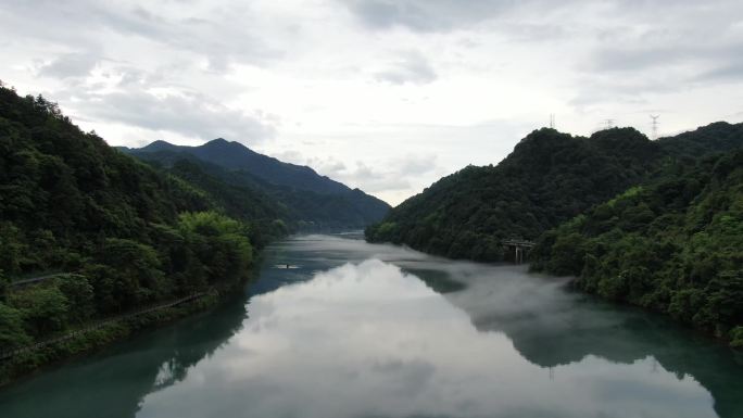 航拍郴州小东江 东江湖