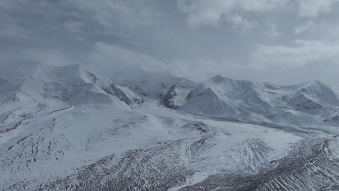 高原雪山蓝天白云牛羊马4k