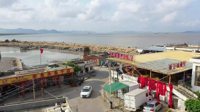 【航拍】珠海金湾区南水镇赤鱼头渔港