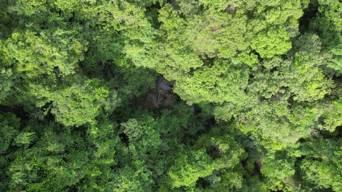 俯瞰绿水青山  大地山谷航拍