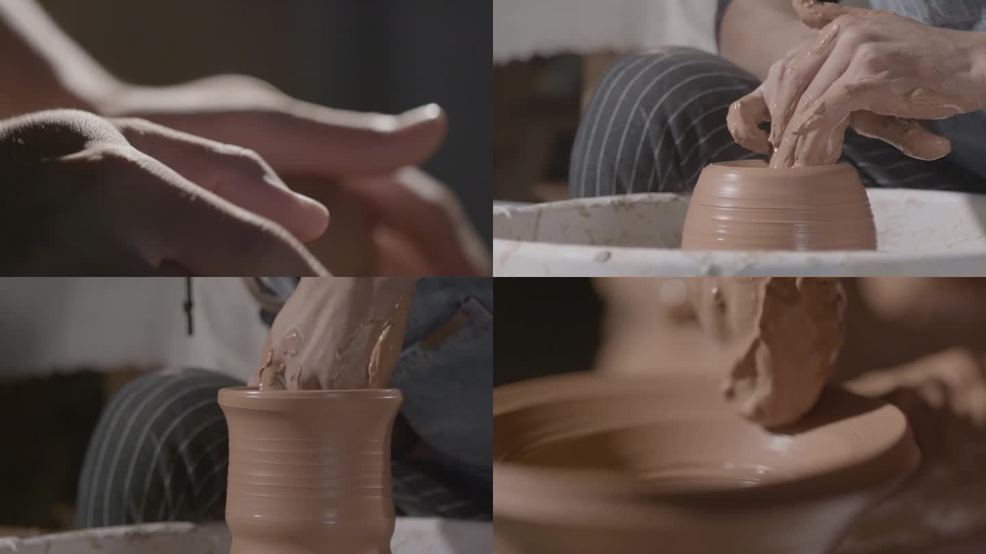 拉坯 匠人 手艺人 陶器 瓷器 陶瓷艺术