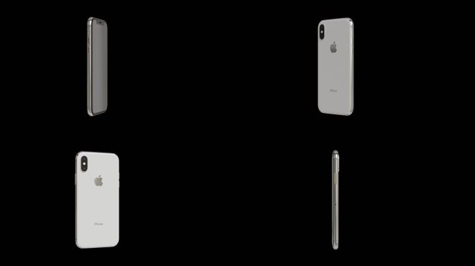 苹果iPhone XS白色手机透明背景