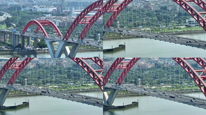 广州新光大桥长焦航拍